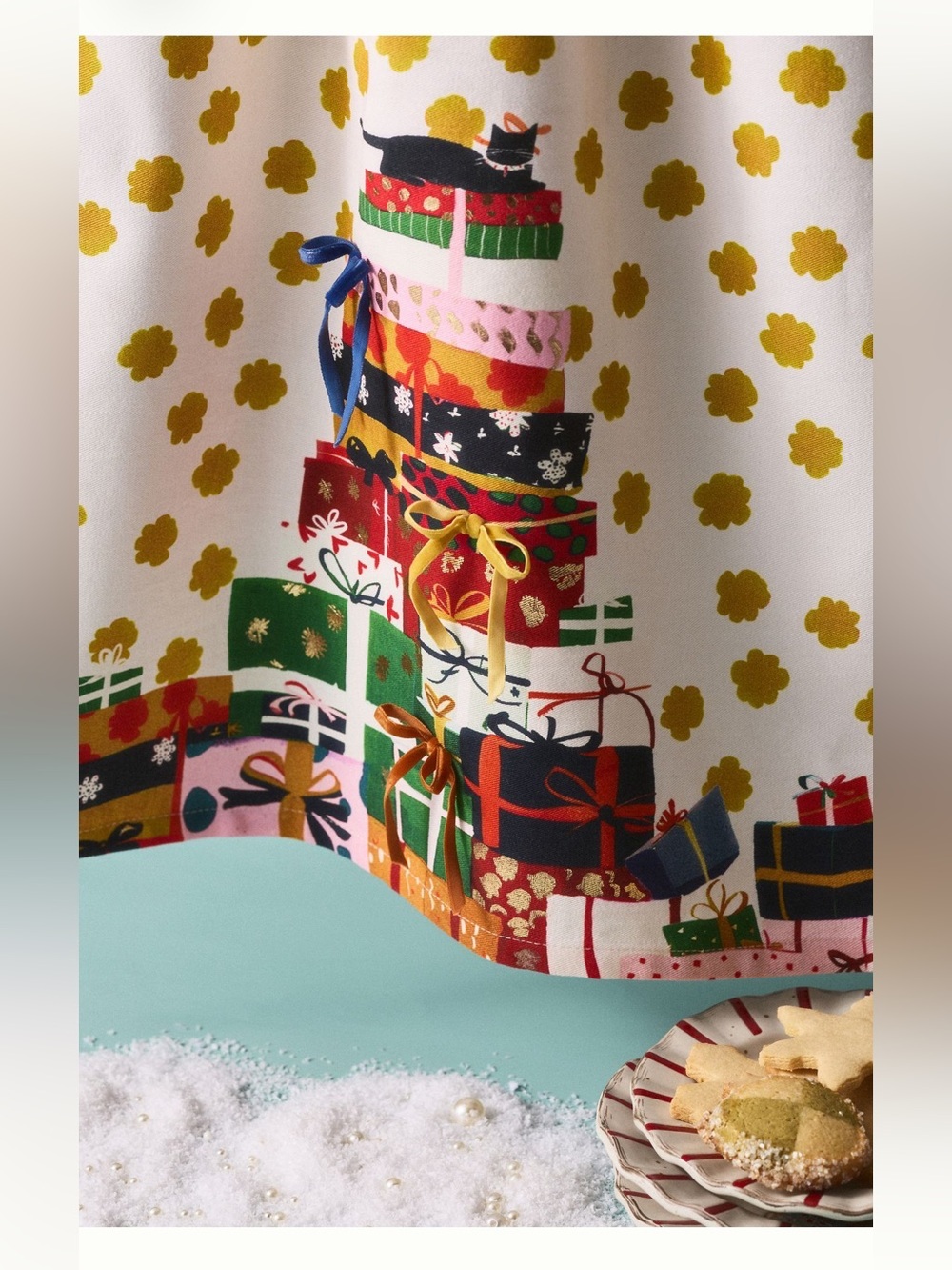 Anthropologie Stack Of Presents Dish Towel New With Tags - Picture 2 of 2